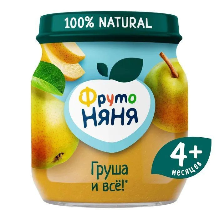 Пюре ФрутоНяня из груш с 4 месяцев 100 г * 12 шт. #1