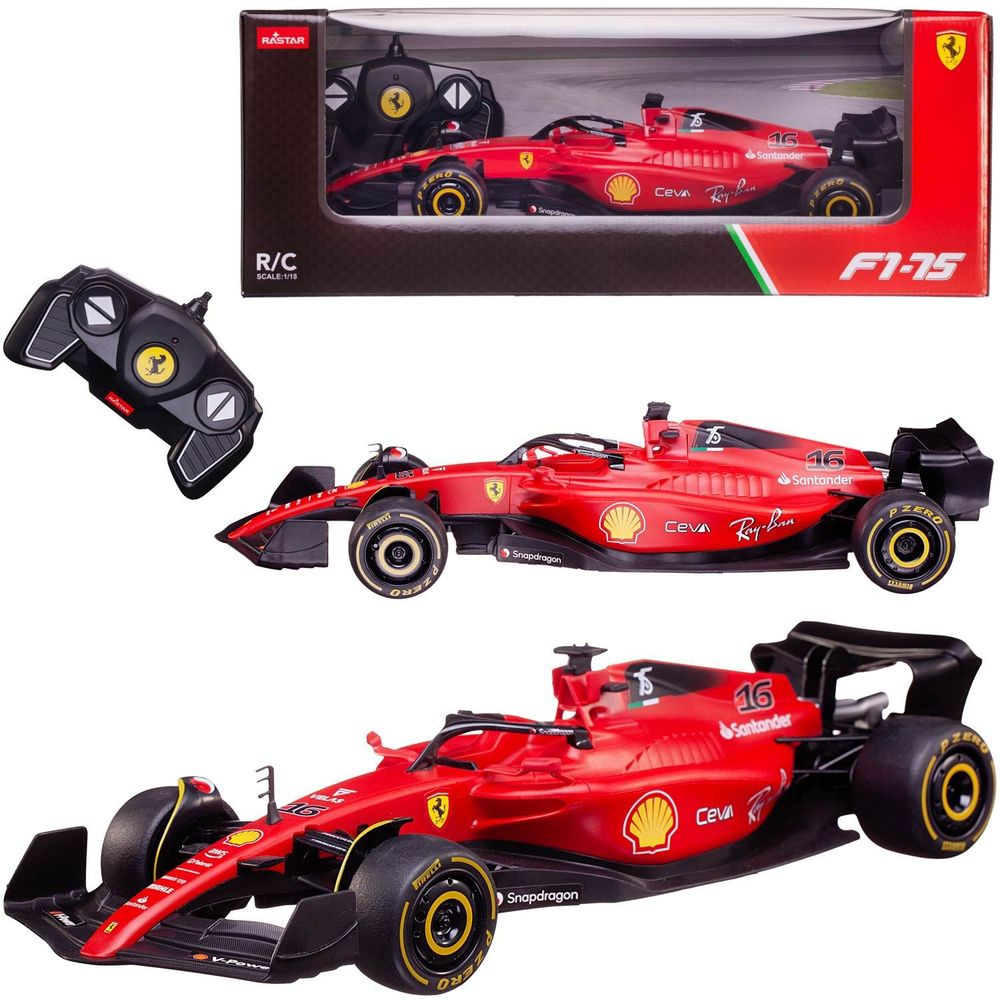 Машина р/у 1:18 Формула 1 Ferrari F1 75, 2,4G, цвет красный, комплект  стикеров., 31.2*11.2*6.9