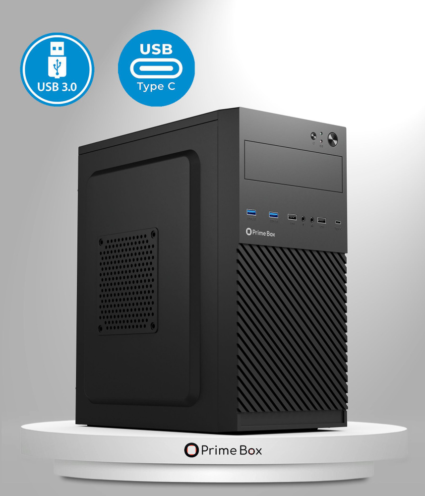 Корпус для компьютера Prime Box K305 (2 - USB 2.0, 2 - USB 3.0, USB ...