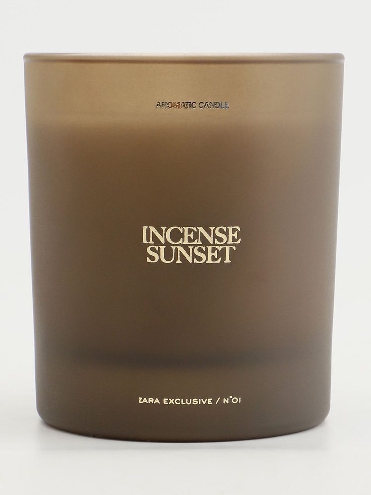 Свеча ароматическая Zara "incense sunset aromatic candle" купить по
