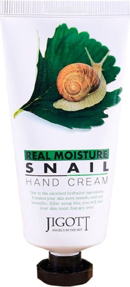 JIGOTT / Джигот Real Moisture Snail Hand Cream Крем для рук увлажняющий с муцином улитки 100мл / корейская #1