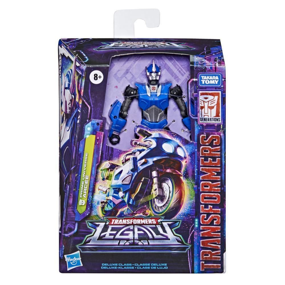 Трансформеры игрушки Hasbro Transformers Generations Legacy Deluxe Class  Prime Universe Arcee (14cm) F3028