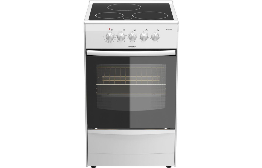 Электрическая плита DARINA 1B EC331 606 W, стеклокерамика, белый ...
