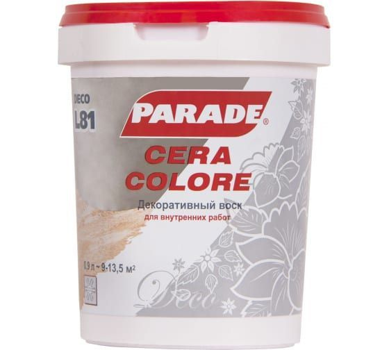 Parade Воск интерьерный DECO Cera Colore L81 бесцветный, 0.9 л 0.9 л., Бесцветный  #1