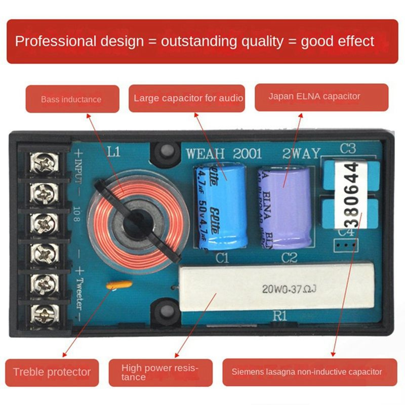 2 Шт. Автомобильный Делитель Аудио Hifi Печатная Плата ВЧ Фильтр ...