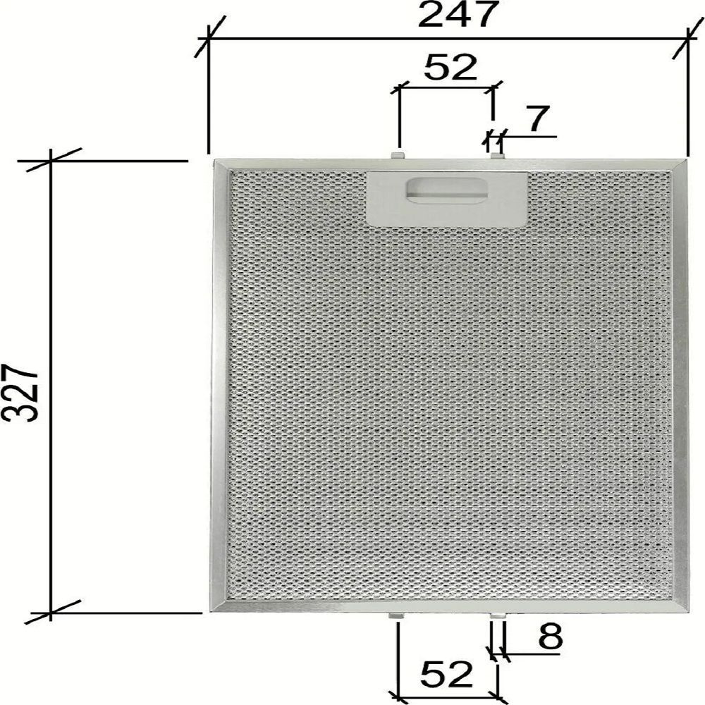 2 шт. X Эффективный фильтр вытяжки 24,7x32,7 см: HGNM металлическая ...
