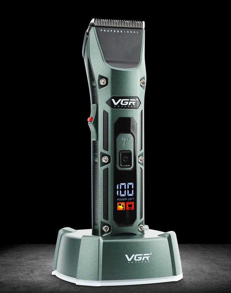 Набор для стрижки VGR бороды и усов V0696, темно-зеленый - купить по ...