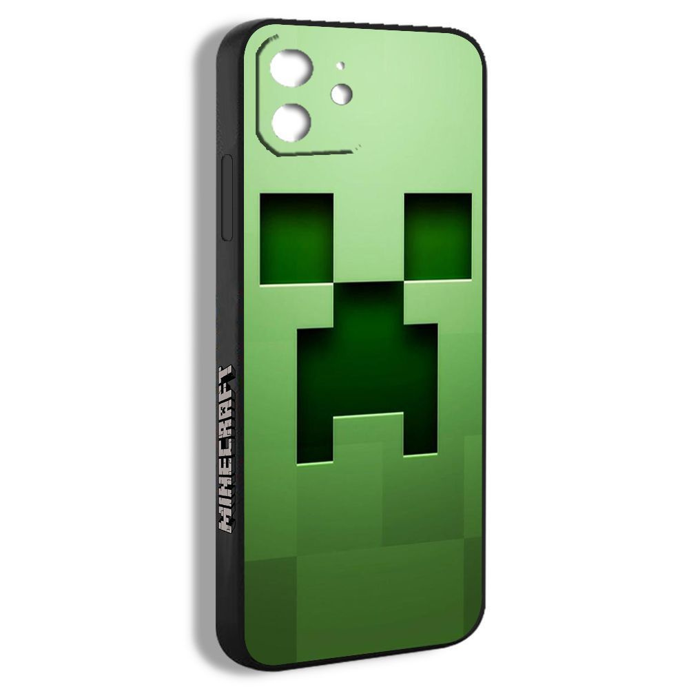 чехол для смартфона Подходит для iPhone 12 Pro Max Minecraft Крипер  мультяшный зеленый рисунок MAA26 - купить с доставкой по выгодным ценам в  интернет-магазине OZON (1186256536)