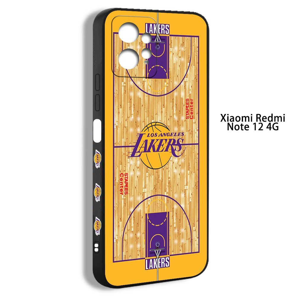 чехол для смартфона Подходит для Xiaomi Redmi Note 12 4G NBA Los Angeles  Lakers XTX06 - купить с доставкой по выгодным ценам в интернет-магазине  OZON (1197427209)