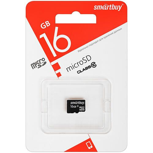 Карта памяти Smartbuy microSDHC 16 ГБ SB16GBSDCL10-00LE - купить с ...