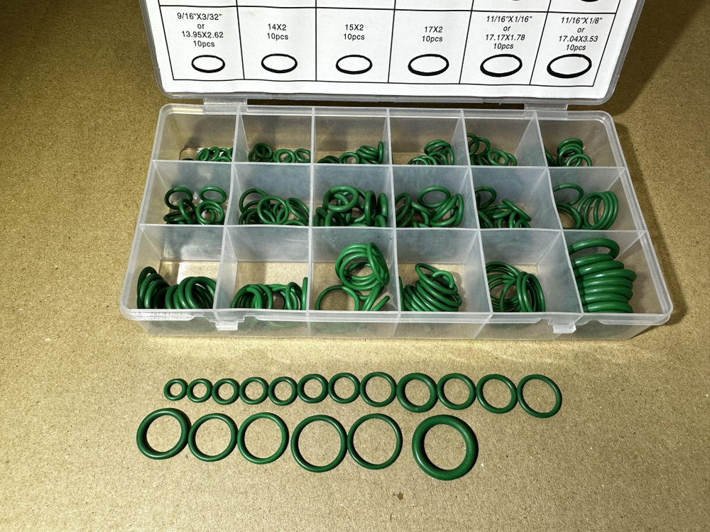 Набор уплотнительных колец резинок для кондиционеров 270 шт - ROSSO ...