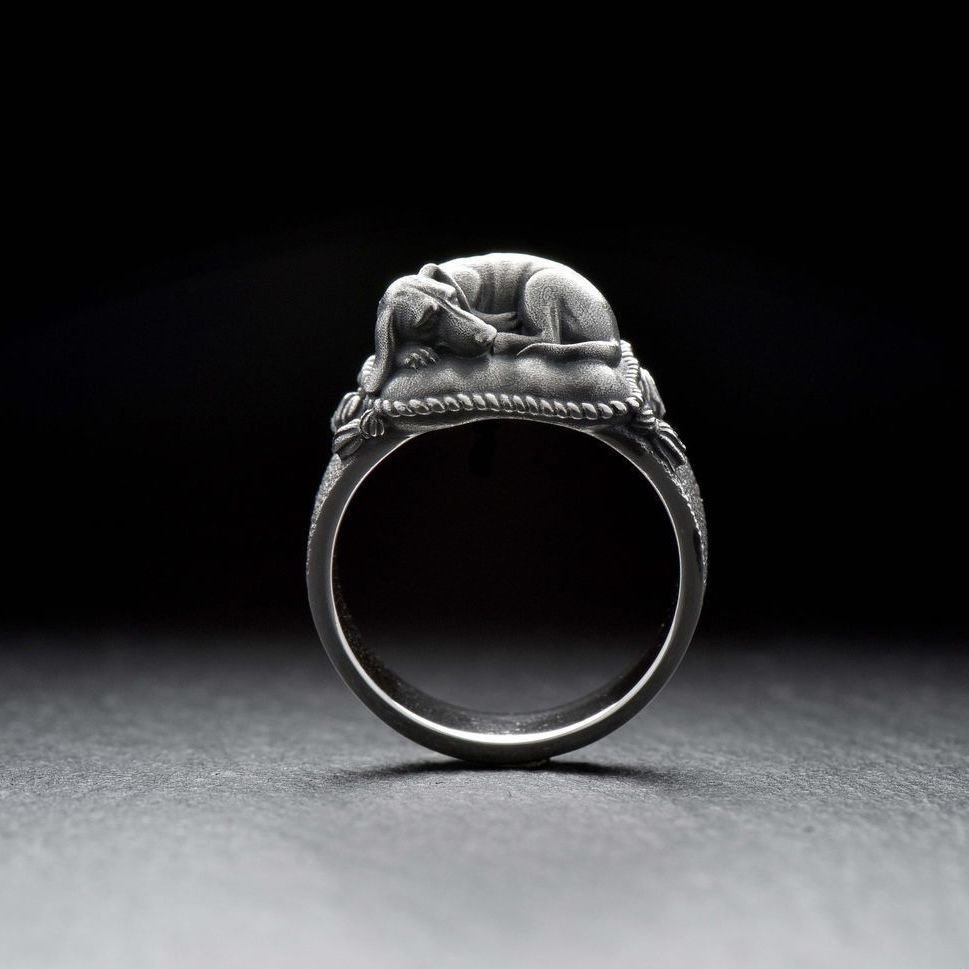 AlexFox Jewelry, Кольцо Такса из серебра, 925 проба - купить с ...