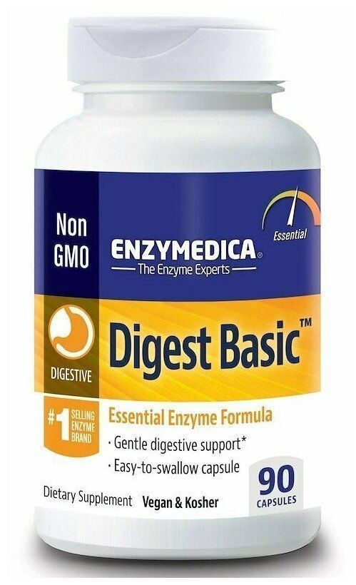 Enzymedica, Digest Basic, Пищеварительные ферменты, 90 капсул - купить ...