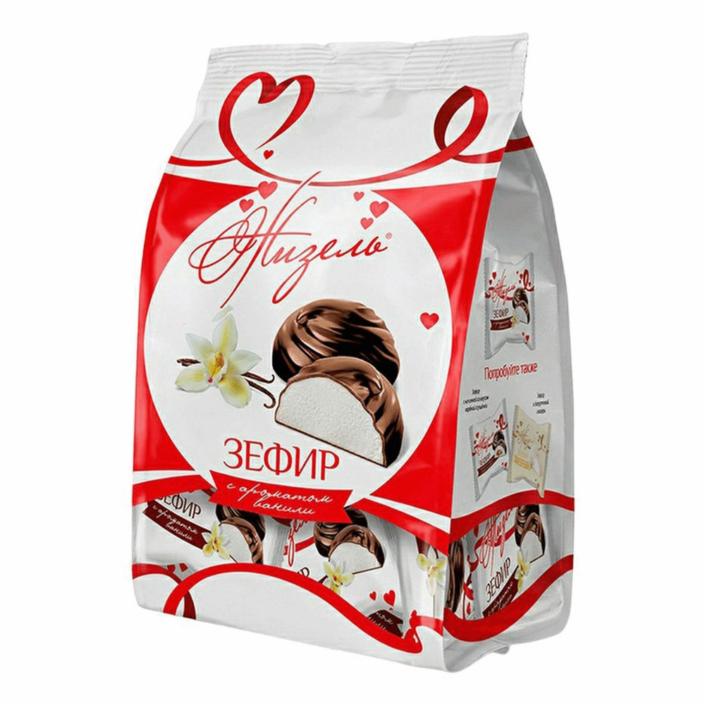 Зефир Жизель с ароматом ванили в шоколаде 300 г - купить с доставкой по ...