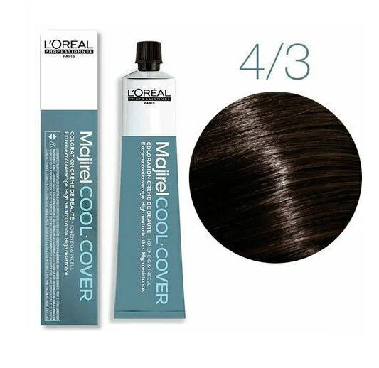 Крем краска L'OREAL MAJIREL COOL COVER 4/3, 50 мл #1