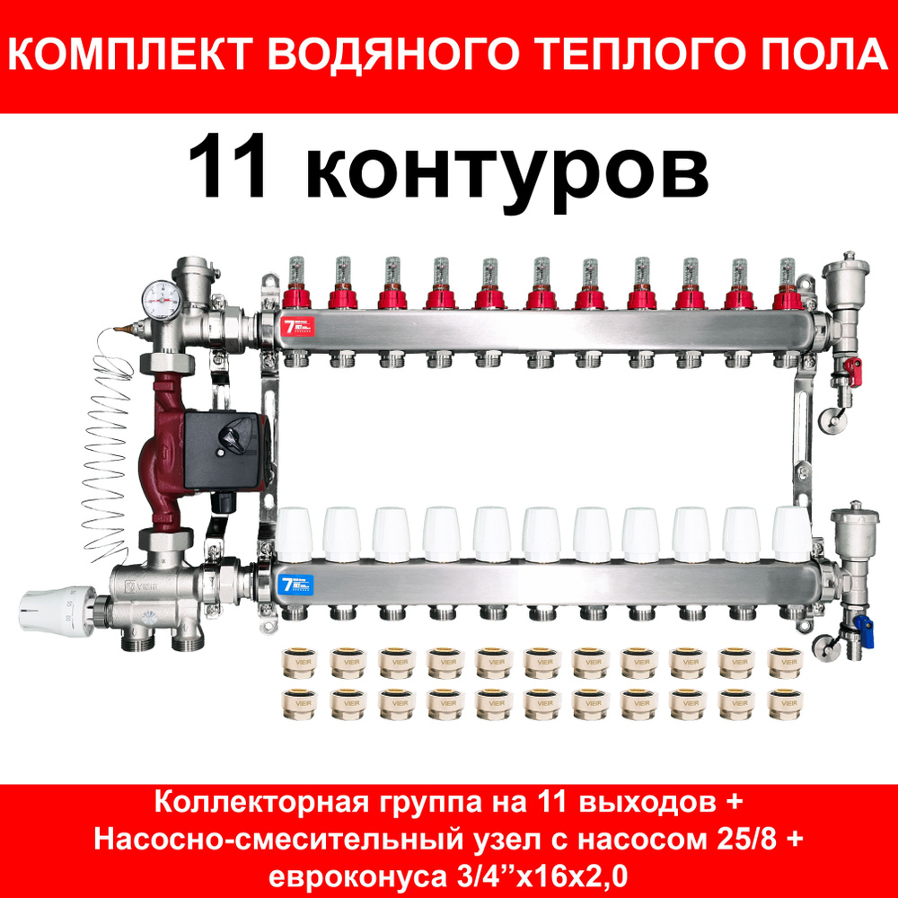 Теплый пол VIEIR Комплект теплого пола_красный 130 м² - купить по доступным  ценам в интернет-магазине OZON (966025623)