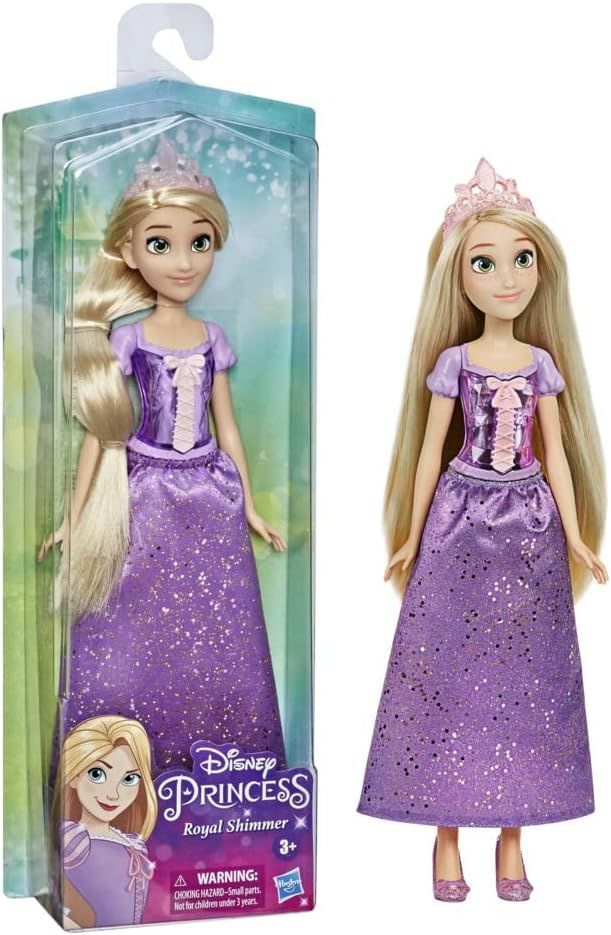 Кукла Disney Princess Royal Shimmer Rapunzel, модная кукла с юбкой и аксессуарами  #1