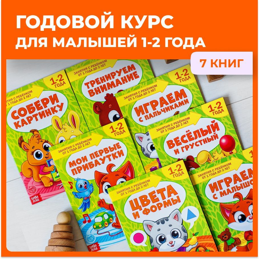 Развивающие книги для малышей 1-2 года. Годовой курс из 7 книг. | Соколова  Юлия Сергеевна - купить с доставкой по выгодным ценам в интернет-магазине  OZON (594650986)