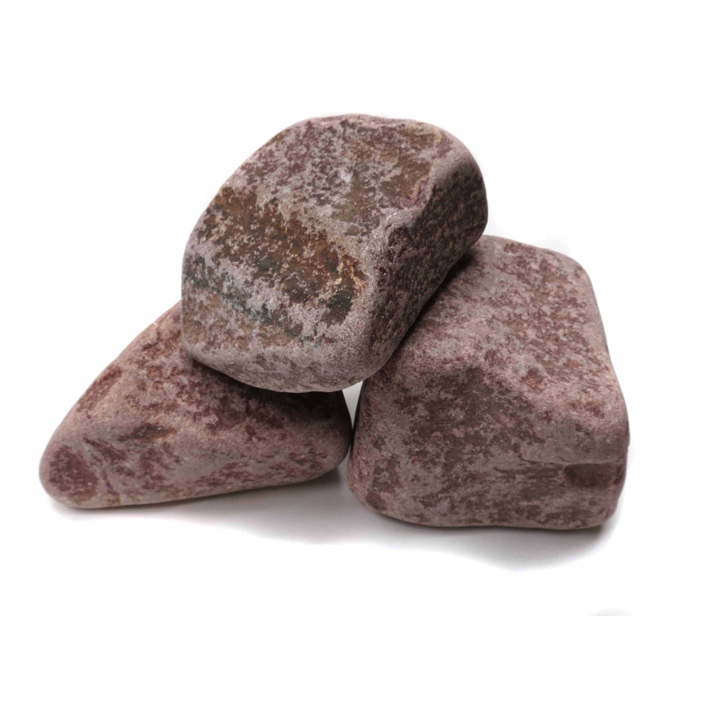 Камень для бани Кварцит малиновый для электрокаменок, 20 кг  #1