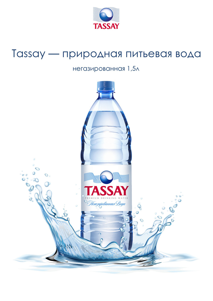 TASSAY Вода Минеральная Негазированная 1500мл. 48шт #1