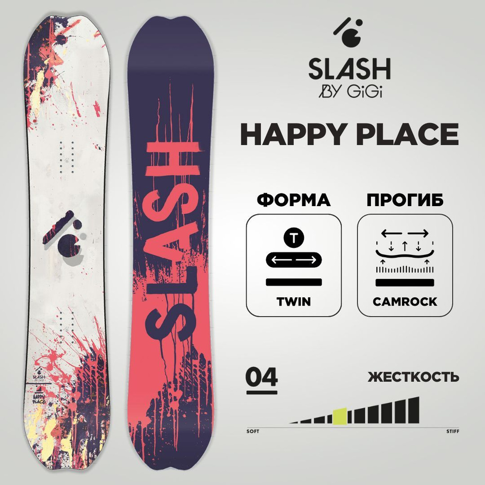 Сноуборд SLASH BY GiGi SLASH_HAPPYPLACE 2024 купить по доступным