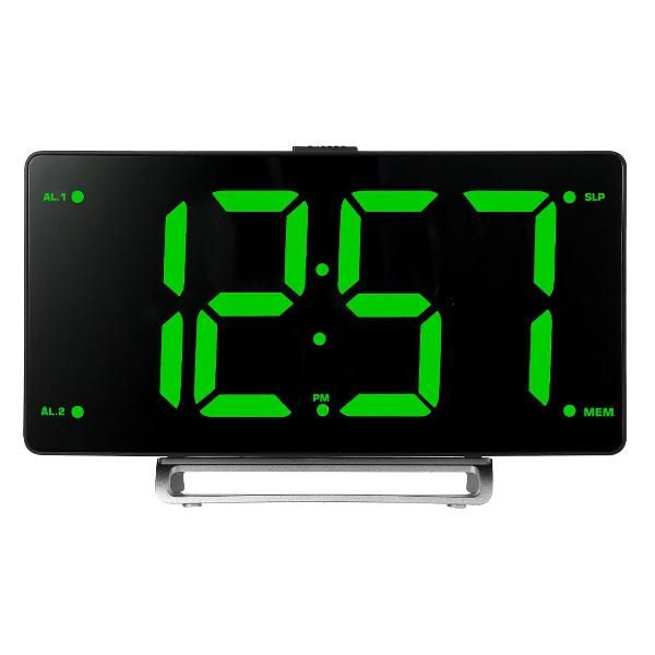 Радио-часы Soundmax SM-1561U Black/Green #1