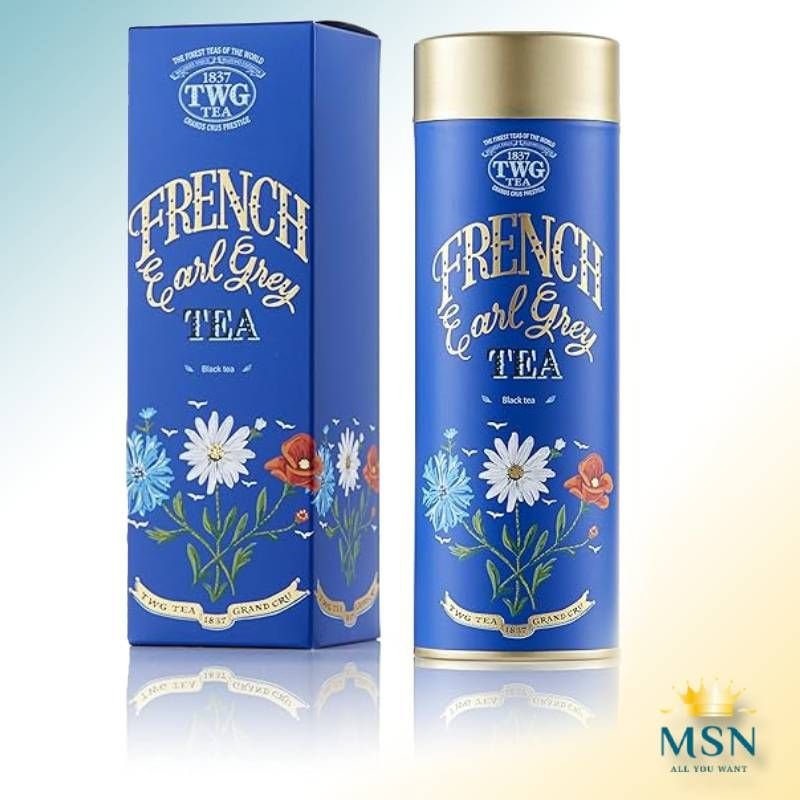 Чай листовой TWG Tea "FRENCH EARL GREY" в тубе, черный, 100 г #1