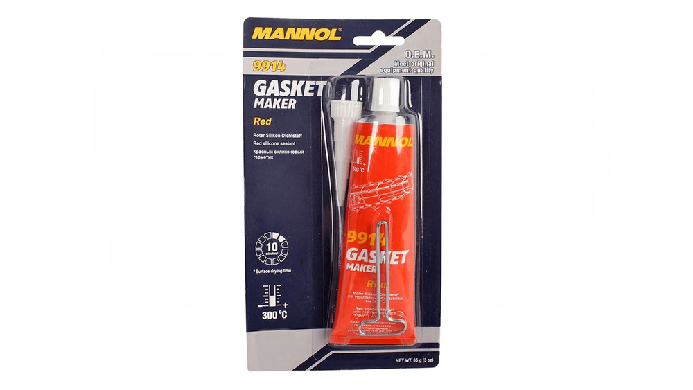 Герметик MANNOL красный силиконовый 85мл - купить по выгодной цене в ...