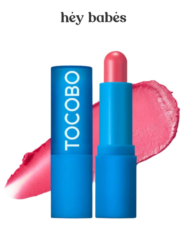 Кремовый оттеночный бальзам для губ в оттенке лепестков розы TOCOBO Powder Cream Lip Balm 032 Rose Petal #1