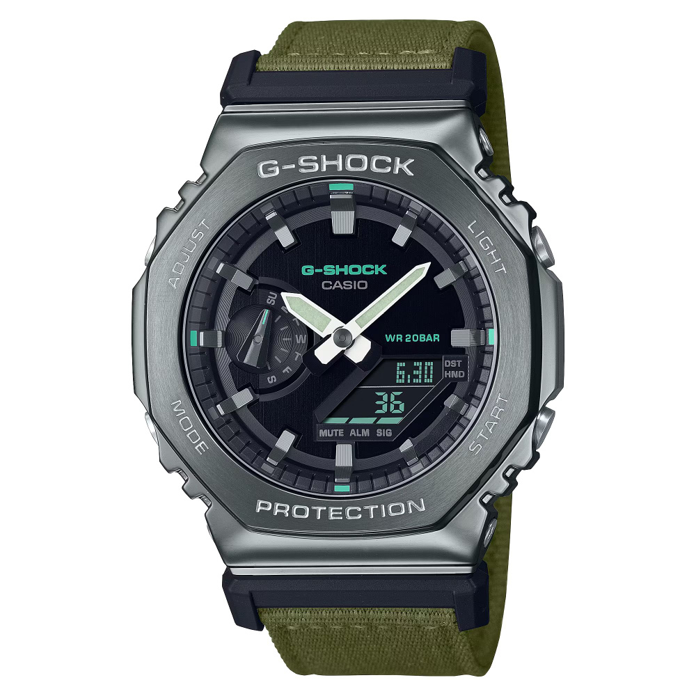 CASIO G-SHOCK GM-2100CB-3A часы наручные мужские противоударные водонепроницаемые, в металлическом безеле, #1