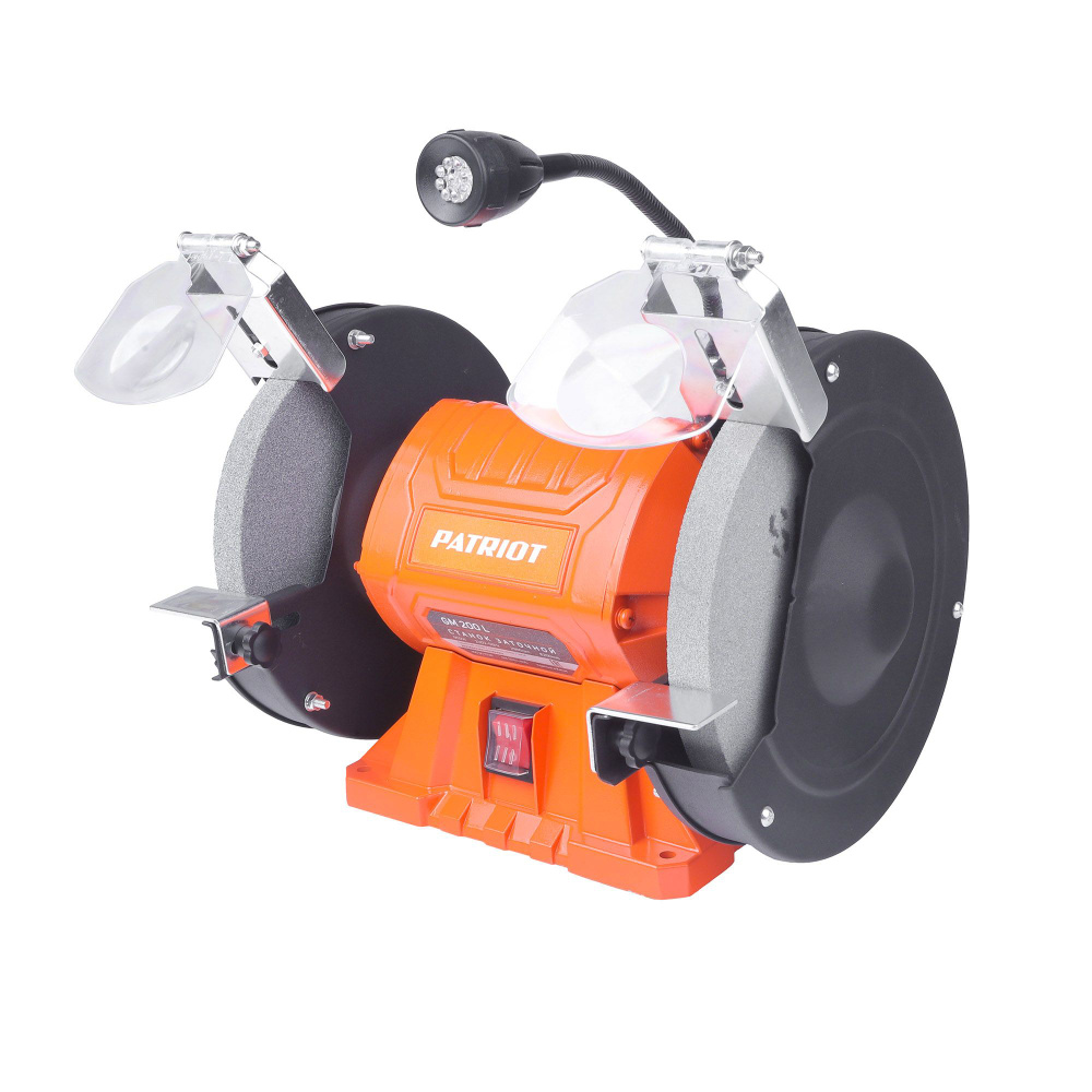 Станок заточной PATRIOT GM 200L, 550Вт, по металлу с LED подсветкой #1