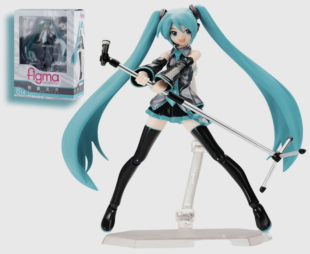 Экшн-фигурка аниме Hatsune Miku Хатсуне Мику figma 014(15см) - купить с  доставкой по выгодным ценам в интернет-магазине OZON (1306516046)