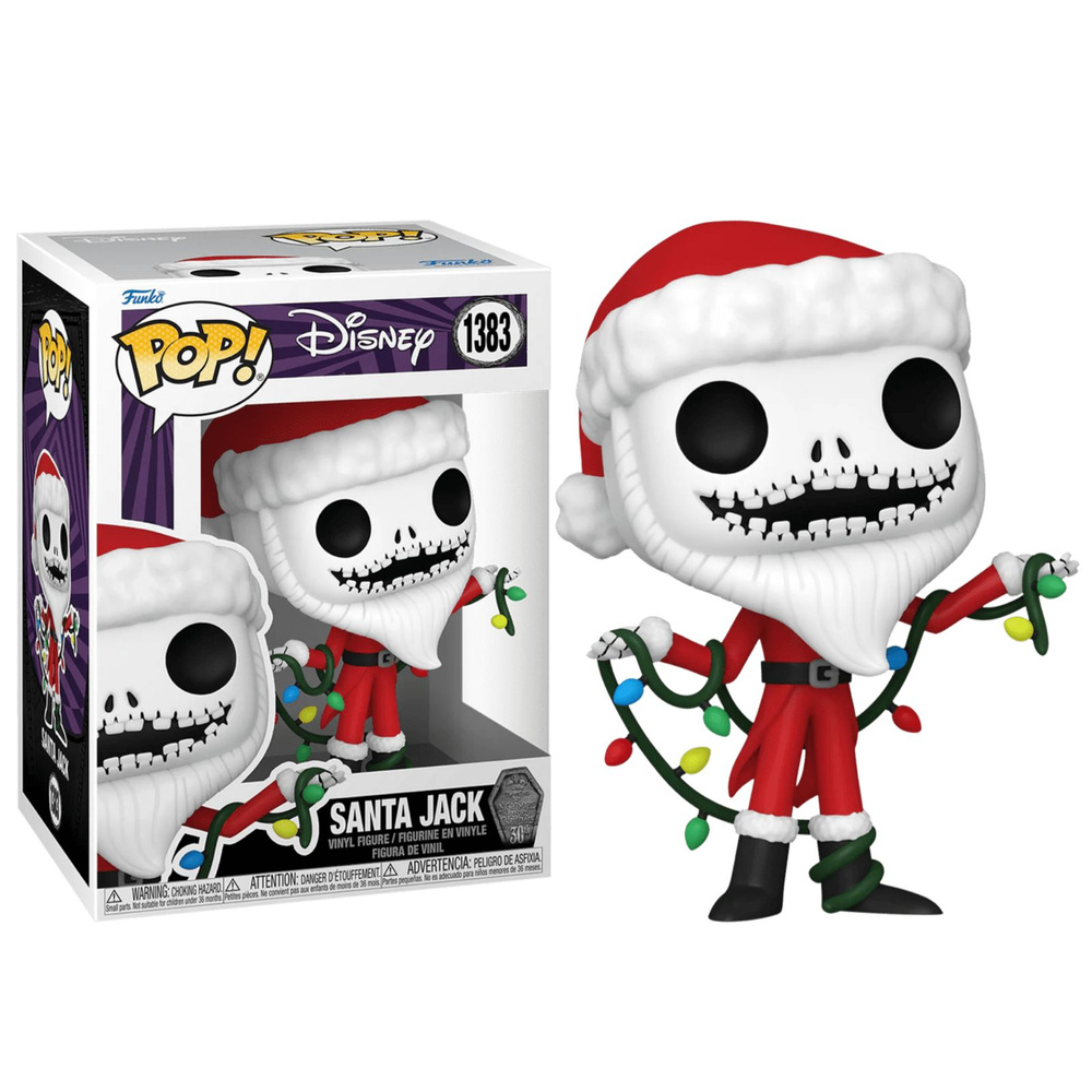 Фигурка Funko Pop! Nightmare Before Christmas: Santa Jack Skellington (Фанко Поп Джек Скеллингтон Санта #1