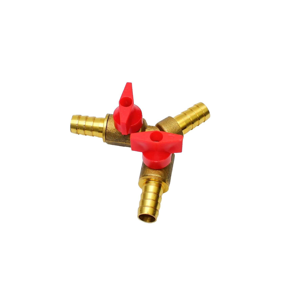 Кран-тройник с тремя штуцерами 10 мм - купить по низкой цене в интернет ...