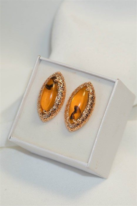 Серьги янтарная лоза дубайское золото ювелирная бижутерия - купить с ...