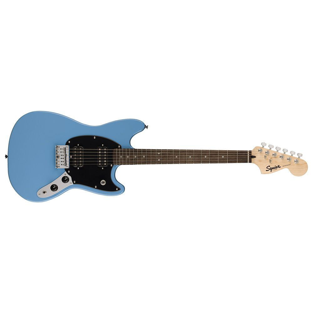 Squier by Fender Электрогитара Sonic Mustang HH California Blue 6-струнная,  корпус Тополь 4/4 - купить с доставкой по выгодным ценам в  интернет-магазине OZON (1381114711)