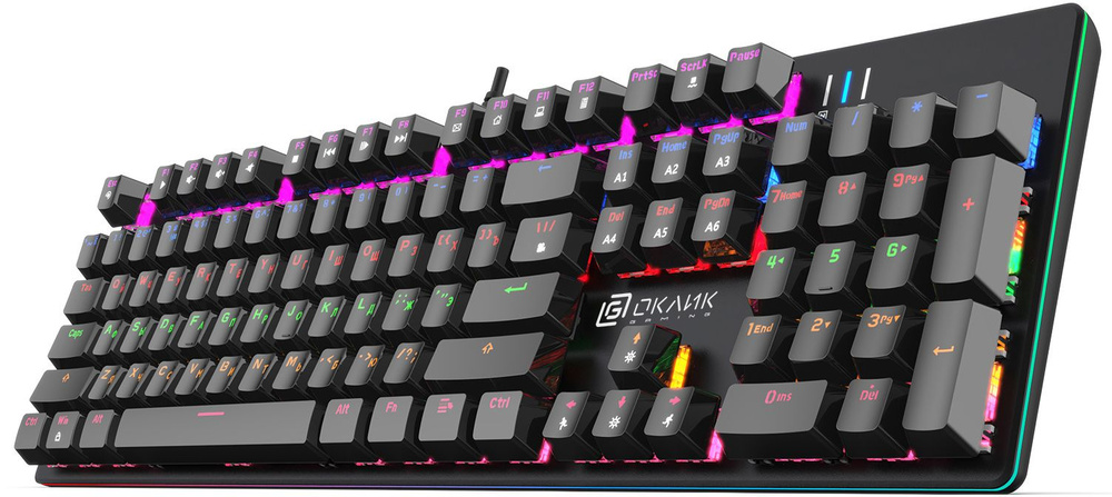 OKLICK Оклик 990 G2 механическая черный USB Multimedia for gamer LED ...