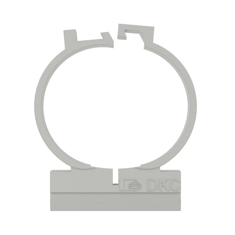 Держатель для труб d25мм двухкомпонентный серый (уп.400шт) ДКС  #1