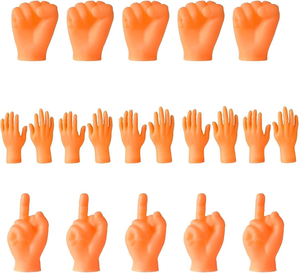 Куклы-минируки на пальцы - миниатюрные резиновые руки для забав и игр ...