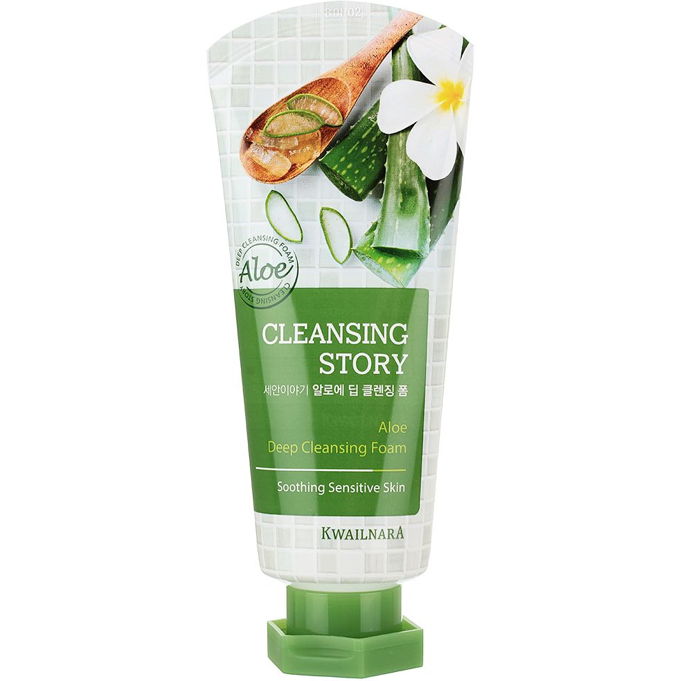 Welcos Пенка для умывания с экстрактом алоэ Cleansing Story Foam Cleansing Aloe, 120 мл  #1