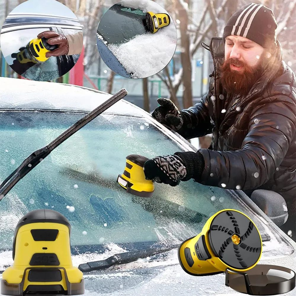 Щетка автомобильная для снега и льда электрическая Удаляет снег и лед с ...