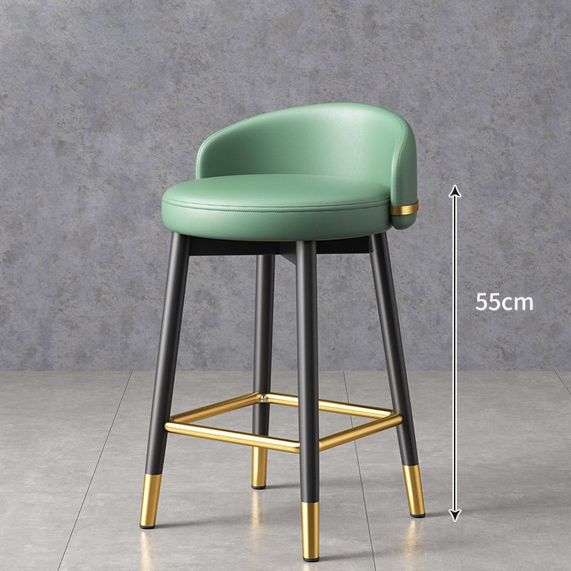 Барный стул Скандинавский стиль, утолщенные стальные трубы, с подушками ...