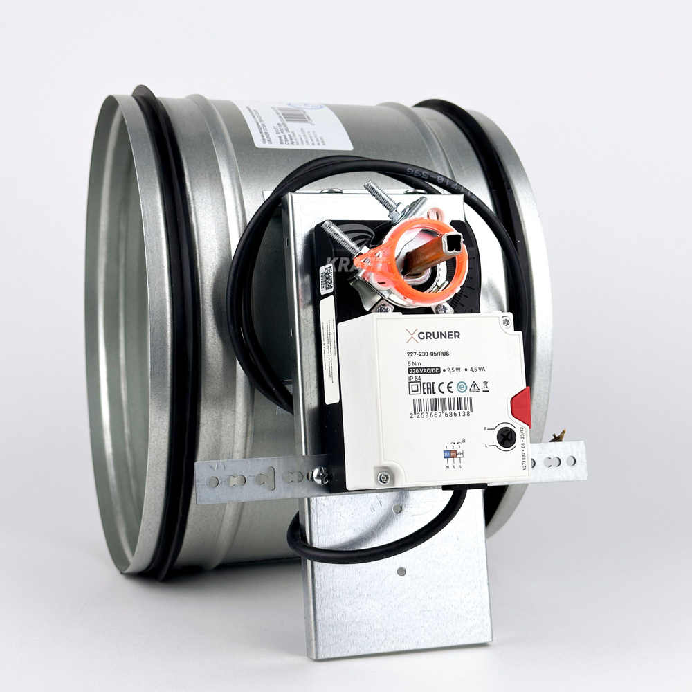 Клапан воздушный с электроприводом GRUNER DCGAr 250+227-230-05 - купить ...