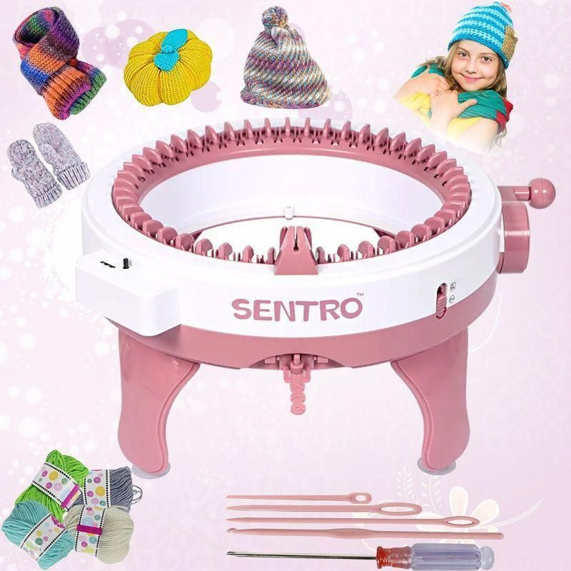 Вязальная машинка Sentro детская 48 петель с пряжей в комплекте ...