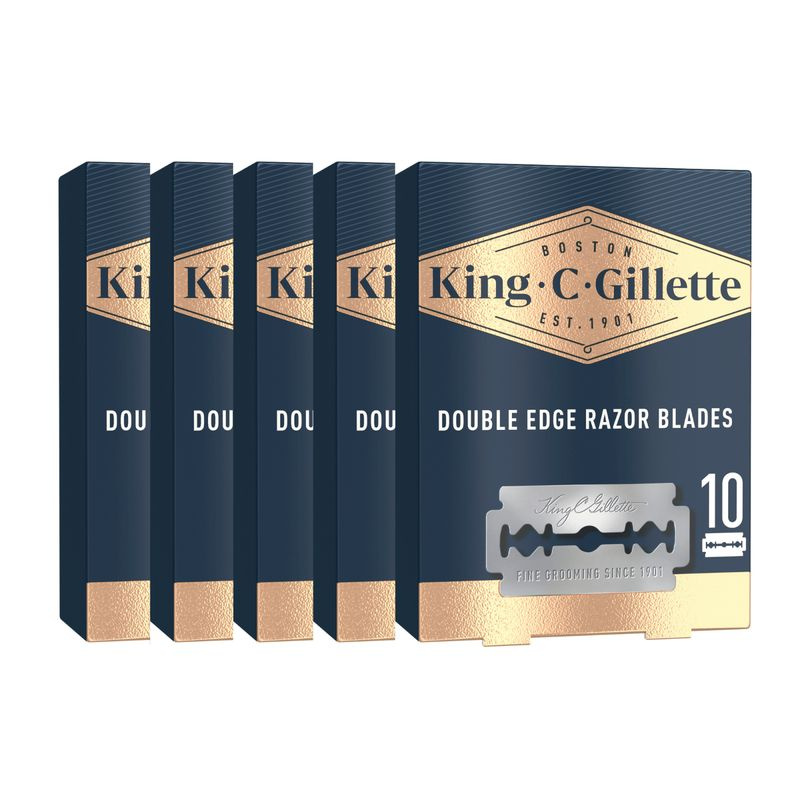 Набор сменных бритвенных лезвий King C. Gillette Double Edge, 50 шт #1