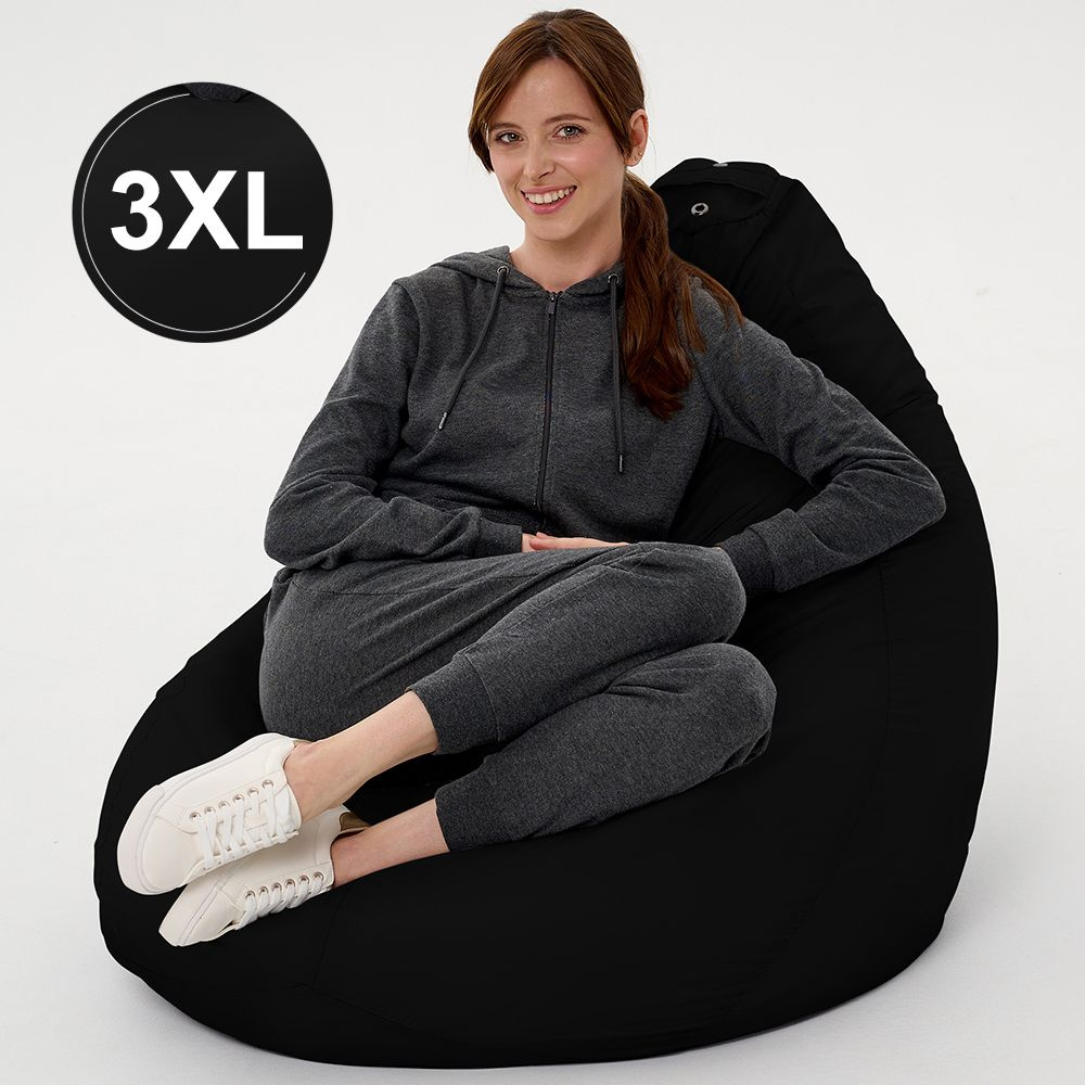 F78 Кресло мешок XXXL СТАНДАРТ+ Черный 3XL Oxford #1