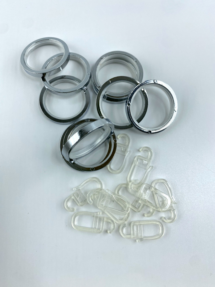 Бесшумные кольца 20 шт. для карниза D25 мм купить по низкой цене с ...