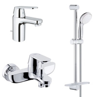 Смеситель инфракрасный для раковины grohe eurosmart cosmopolitan e 230v l размер хром 36421000