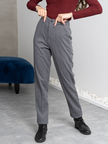 Классические брюки женские 48 размера темно-серые купить винтернет-магазине OZON