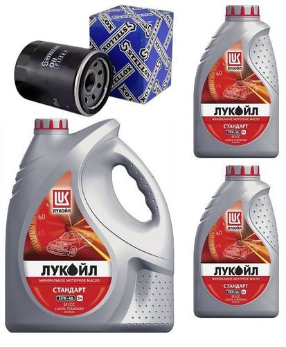 Набор для замены моторного масла УАЗ, Газель, Волга (10w-40, минералка ...